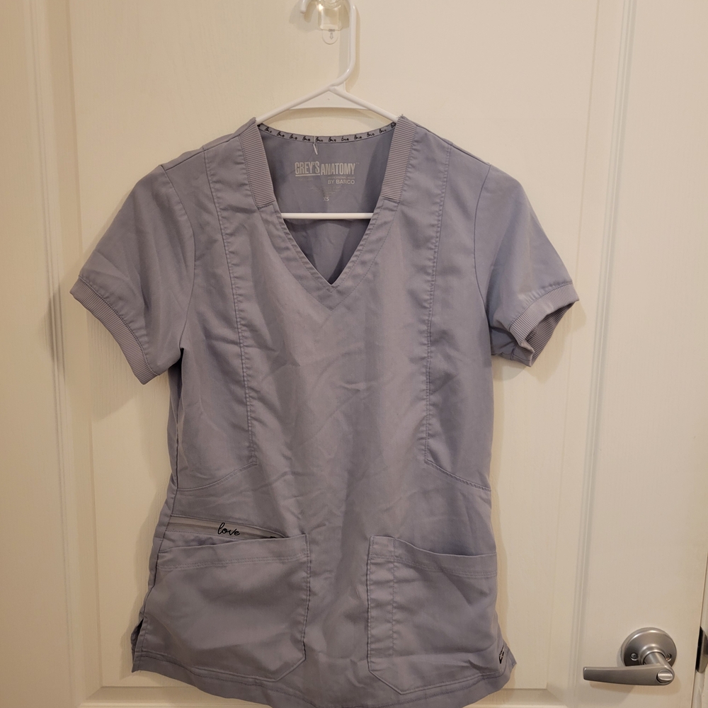Grey's Anatomy Grey Scrub Top